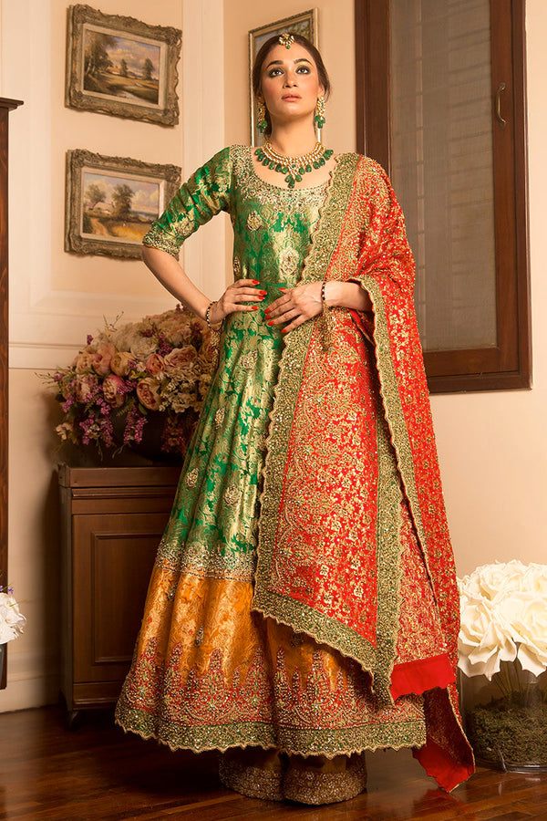 Green Anarkali Dress