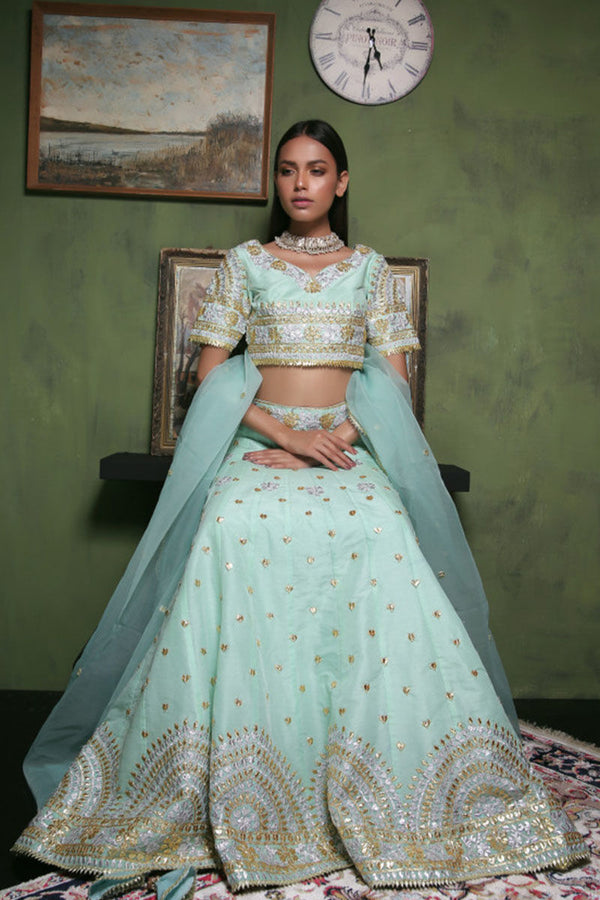 Turquoise Lehenga