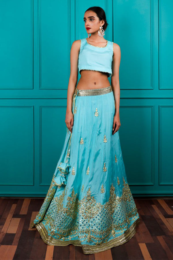 Sky Blue Lehenga
