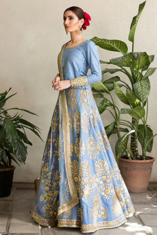 True Blue Lehenga